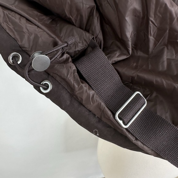 NWT Banana Republic Short‎ Puffer Jacket XXL 20 Chocolate Ganache Brown Backpack - Picture 14 of 16